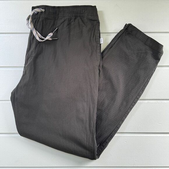 Onia Men’s All Terrain Ripstop Drawstring Pants In Grey/Charcoal Size XL - Picture 2 of 16